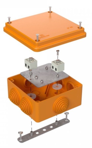 Коробка огнестойкая 100х100х50 (40-0300-FR2.5-4) Коробка огнестойкая для открытой установки