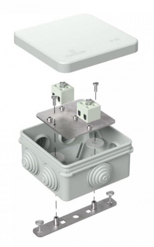 Коробка огнестойкая для о/п 80х80х40 (40-0210-7035-FR1.5-4) Коробка огнестойкая