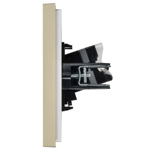 FORTE&PIANO Розетка компьютерная RJ45 кат.5E FP432 скрытой установки ваниль (FP-K10-1-K10) фото 3