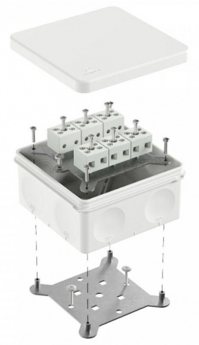 Коробка огнестойкая о/п двухкомпонентная 100х100х50 Е15-Е120 (60-0300-9003-FR6.0-12) Коробка огнестойкая HF