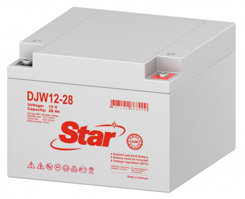 STAR DJW12-28 Аккумулятор герметичный свинцово-кислотный фото 2