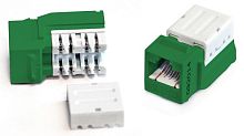 KJNE-8P8C-C5e-90-GN Вставка Keystone Jack RJ-45