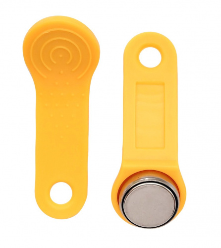 RW 1990 SLINEX (желтый) Ключ электронный Touch Memory с держателем RW 1990 SLINEX (желтый) Ключ электронный Touch Memory с держателем