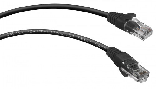 PC-UTP-RJ45-Cat.5e-0.3m-BK (7658c) Патч-корд медный