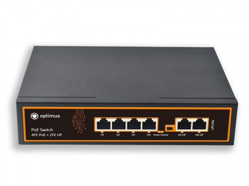 U1E-4F/2F (12-24V) Коммутатор с PoE