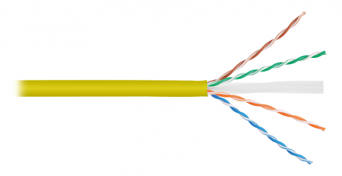 U/UTP 4pair, Cat6e, Patch, In, нг(A)-HF (NMC 1141C-YL)
