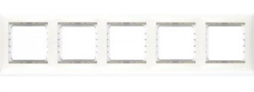 Рамка 5-постовая белая LK60 (864504-1) Рамка