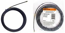 Нейлоновая кабельная протяжка 4мм, 15м с наконечниками, черная (SQ0590-0023) Протяжка кабельная