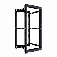 NTSS-2POR24U/600-1000-BL 24U 550ммх1000мм 600кг черный Стойка двухрамная 24U