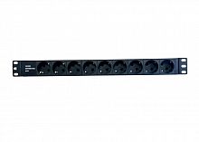 NTSS-PDU-DA2037 гор.размещ. 9xSchuko базовые 16A клеммная колодка Блок розеток 19"