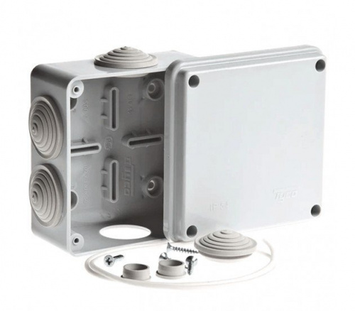 Коробка TYCO 100х100х50 (67050) Коробка ответвительная с 6 кабельными вводами Коробка TYCO 100х100х50 (67050) Коробка ответвительная с 6 кабельными вводами
