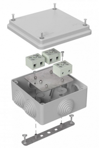 Коробка огнестойкая для о/п 100х100х50 (40-0300-7035-FR6.0-6) Коробка огнестойкая