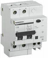 GENERICA АД12 2Р 25А 100мА (MAD15-2-025-C-100) Дифференциальный автоматический выключатель