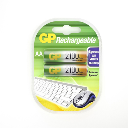 GP 210AAHC AA (GP 210AAHC-2DECRC2), упак. 2 шт. Перезаряжаемые аккумуляторы GP 210AAHC AA (GP 210AAHC-2DECRC2), упак. 2 шт. Перезаряжаемые аккумуляторы