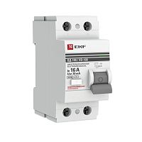 УЗО ВД-100 2P 16А 30мА тип AC эл-мех PROxima (elcb-2-16-30-em-pro) Выключатель дифференциального тока (УЗО)