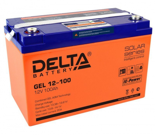 Delta GEL 12-100 Аккумулятор герметичный свинцово-кислотный Delta GEL 12-100 Аккумулятор герметичный свинцово-кислотный
