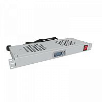 NTSS-FAN2/19T 2 вент. с термостатом с контроллером серый Модуль вентиляторный 19"
