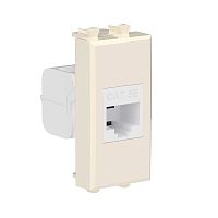 Розетка RJ-45, кат.5E, Avanti, 1 модуль, ванильная дымка (4405661) Розетка компьютерная модульная