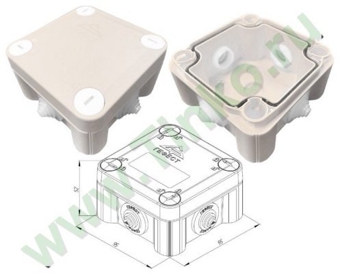 КМ-1010(П)-IP55 Коробка монтажная