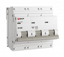 ВА 47-100M 3P 100А (D) 10kA PROXIMA (mcb47100m-3-100D-pro)