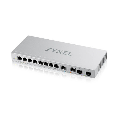 XGS1010-12-ZZ0101F Коммутатор 8xGE, 2x1/2,5GE, 2xSFP+, настольный, бесшумный XGS1010-12-ZZ0101F Коммутатор 8xGE, 2x1/2,5GE, 2xSFP+, настольный, бесшумный