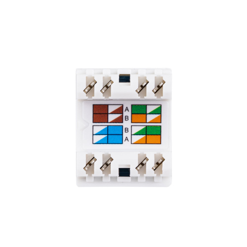 Модуль Keystone кат.5e, UTP, 1xRJ45, T568A/B, 180, белый (DR-510010) Модуль Keystone Jack фото 2