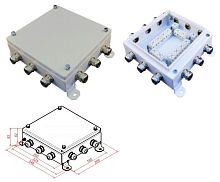 КМ-О (32к)-IP66-2020, 12 вводов Коробка монтажная огнестойкая