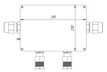 КВМК ГК 302 Коробка коммутационная взрывозащищенная