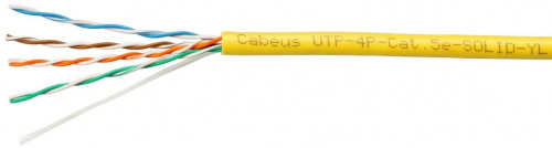 UTP-4P-Cat.5e-SOLID-LSZH-YL-100 (9780c-5) Кабель «витая пара» (LAN) для структурированных систем связи UTP-4P-Cat.5e-SOLID-LSZH-YL-100 (9780c-5) Кабель «витая пара» (LAN) для структурированных систем связи