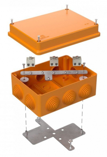 Коробка огнестойкая 150х110х70 (40-0310-FR1.5-6) Коробка огнестойкая для открытой установки Коробка огнестойкая 150х110х70 (40-0310-FR1.5-6) Коробка огнестойкая для открытой установки