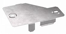 Крышка переходника левого Стандарт INOX (AISI 409) 100х50 (0,7 мм) (PR16.5641) (Промрукав)