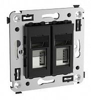 Розетка USB в стену Avanti черный квадрат (4402543) Розетка USB