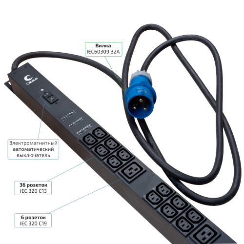 SMART-PDU-32-1P-36C13-6C19-I309-CM (12601c) фото 5
