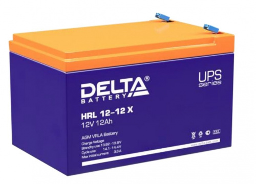 Delta HRL 12-12 X Аккумулятор герметичный свинцово-кислотный Delta HRL 12-12 X Аккумулятор герметичный свинцово-кислотный