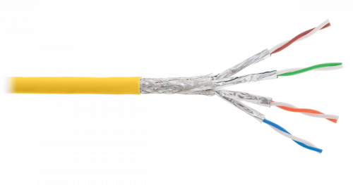 S/FTP 4pair, Cat8, Solid, In, LSZH (NKL 9385C-YL) Кабель «витая пара» (LAN) для структурированных систем связи S/FTP 4pair, Cat8, Solid, In, LSZH (NKL 9385C-YL) Кабель «витая пара» (LAN) для структурированных систем связи
