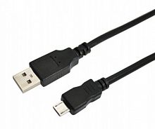 Кабель USB (шт. micro USB - шт. USB A) 1.8 метра, черный REXANT (18-1164-2) Кабель для программирования