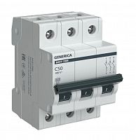 GENERICA ВА47-29М 3P C 50А 4,5кА (MVA21-3-050-C-G) Автоматический выключатель