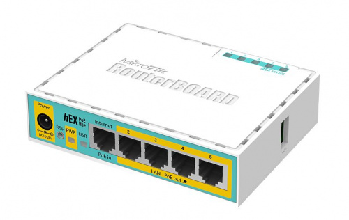 RB750UPr2 Коммутатор 4-портовый Gigabit Ethernet с PoE RB750UPr2 Коммутатор 4-портовый Gigabit Ethernet с PoE