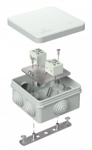 Коробка огнестойкая для о/п 80х80х40 (40-0210-7035-FR6.0-4) Коробка огнестойкая