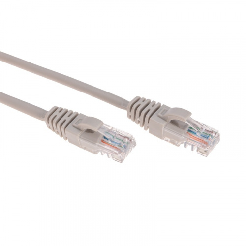 Патч-корд U/UTP CAT 5e, RJ45-RJ45, 26AWG, LSZH, серый, 1.5м REXANT (02-0100-105) Патч-корд медный