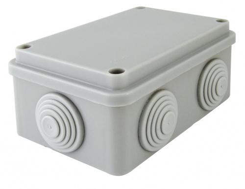 Коробка ОП 120х80х50мм, крышка, IP55, 6 вх (SQ1401-0105) Распаячная коробка