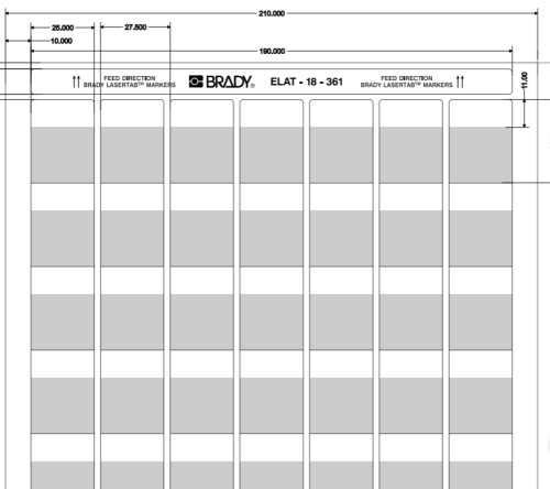 ELAT-18-361-2.5 (уп. 2500 шт.) Этикетка