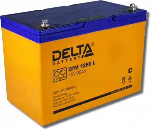 Delta DTM 1290 L Аккумулятор герметичный свинцово-кислотный Delta DTM 1290 L Аккумулятор герметичный свинцово-кислотный