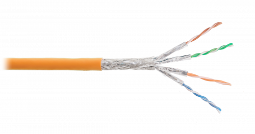 S/FTP 4pair, Cat8, Solid, In, нг(А)-HF (NMC 9585C-OR) Кабель «витая пара» (LAN) для структурированных систем связи S/FTP 4pair, Cat8, Solid, In, нг(А)-HF (NMC 9585C-OR) Кабель «витая пара» (LAN) для структурированных систем связи