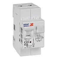 OptiDin D63-22C16-AC-У3 2п C 16А 30мА тип AC 4.5кА, КЭАЗ (328098) Дифференциальный автоматический выключатель
