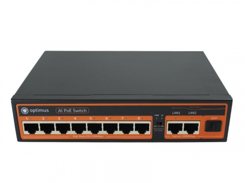 U1I-8F/2G/1S Коммутатор с PoE U1I-8F/2G/1S Коммутатор с PoE