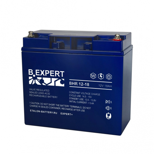 ETALON B.EXPERT BHR 12-18 Аккумулятор герметичный свинцово-кислотный ETALON B.EXPERT BHR 12-18 Аккумулятор герметичный свинцово-кислотный