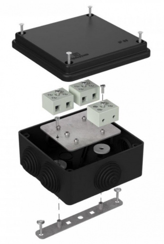 Коробка огнестойкая для о/п 100х100х50 (40-0300-9005-FR6.0-6) Коробка огнестойкая