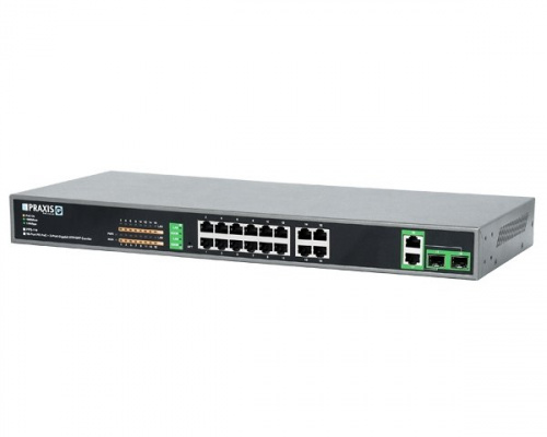 PPS-116 Коммутатор сетевой неуправляемый 16-портовый с РоЕ PPS-116 Коммутатор сетевой неуправляемый 16-портовый с РоЕ