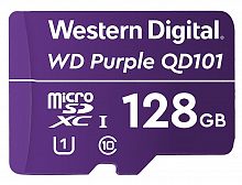 MicroSDHC 128ГБ, Class 10 UHS 1 (WDD128G1P0C) Карта памяти WD Purple SC QD101 Ultra Endurance